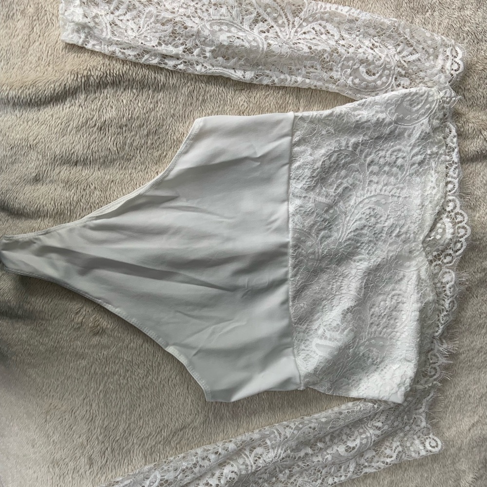 White Lace Bodysuit